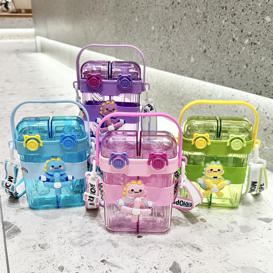 Dual-Chamber Spinner Water Bottle – Imported Premium Fun & Function!