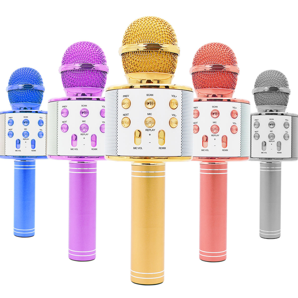 Wireless Karaoke Microphone with Bluetooth Speaker - Portable Rechargeable Singing Mic for Kids & Adults, Compatible with Smartphone, PC, Music Apps | Party Entertainment Gift (Multiple Colors)
