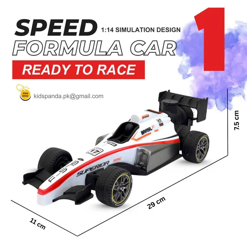 F1 High-Speed Remote Control Car – Rechargeable RC Racing Vehicle for Kids!