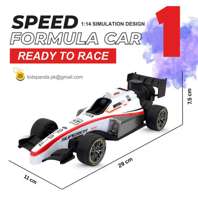 F1 High-Speed Remote Control Car – Rechargeable RC Racing Vehicle for Kids!