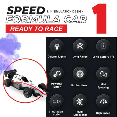 F1 High-Speed Remote Control Car – Rechargeable RC Racing Vehicle for Kids!