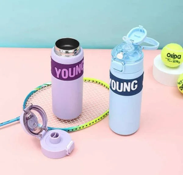 Young Explorer Steel Water Bottle – Premium Imported Hydration for Kids & Teens!
