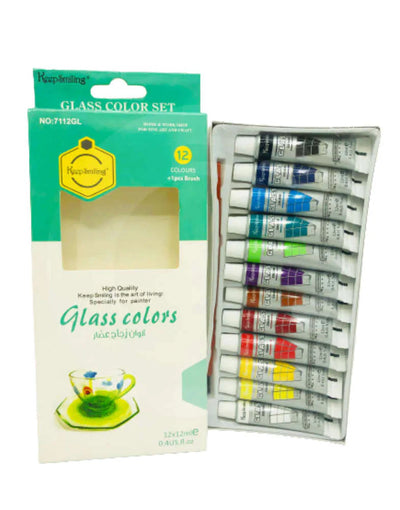 Keep Smiling Acrylic Color 12ml Set Of 12 Tube with 1 paint brush Quantity: 12ML (each tube)...