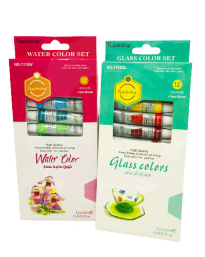 Keep Smiling Acrylic Color 12ml Set Of 12 Tube with 1 paint brush Quantity: 12ML (each tube)...