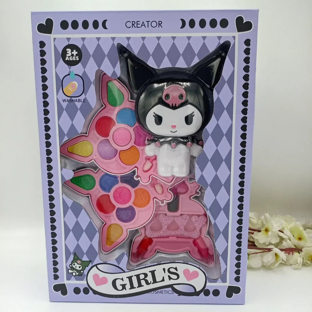 Kuromi Style Makeup Kit – Cute & Edgy Cosmetic Toy for Kids!