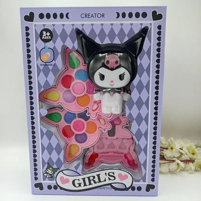 Kuromi Style Makeup Kit – Cute & Edgy Cosmetic Toy for Kids!