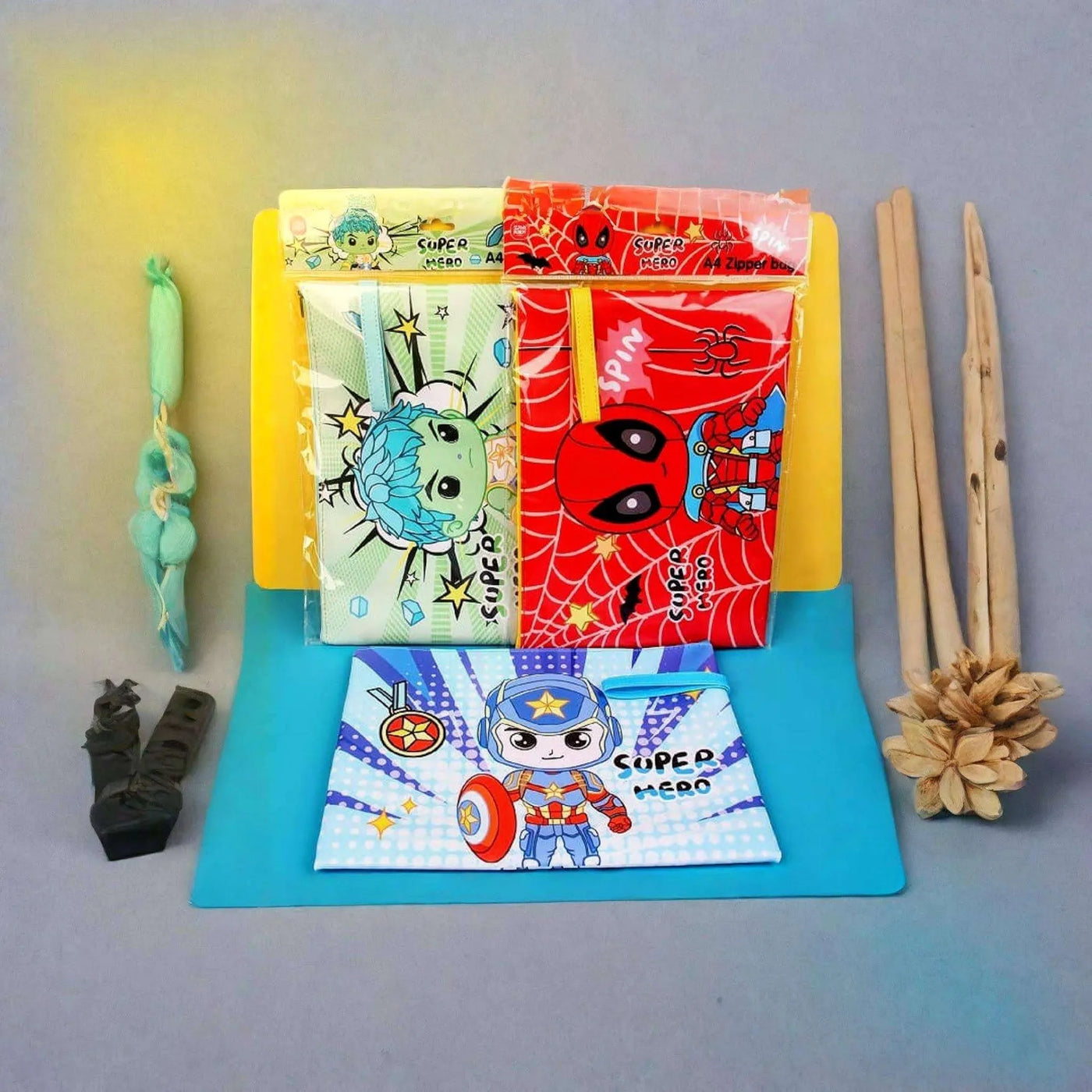 Keep Smiling Avenger A4 Document Zipper Pouch – Premium Multipurpose Storage for School, Office & Travel!