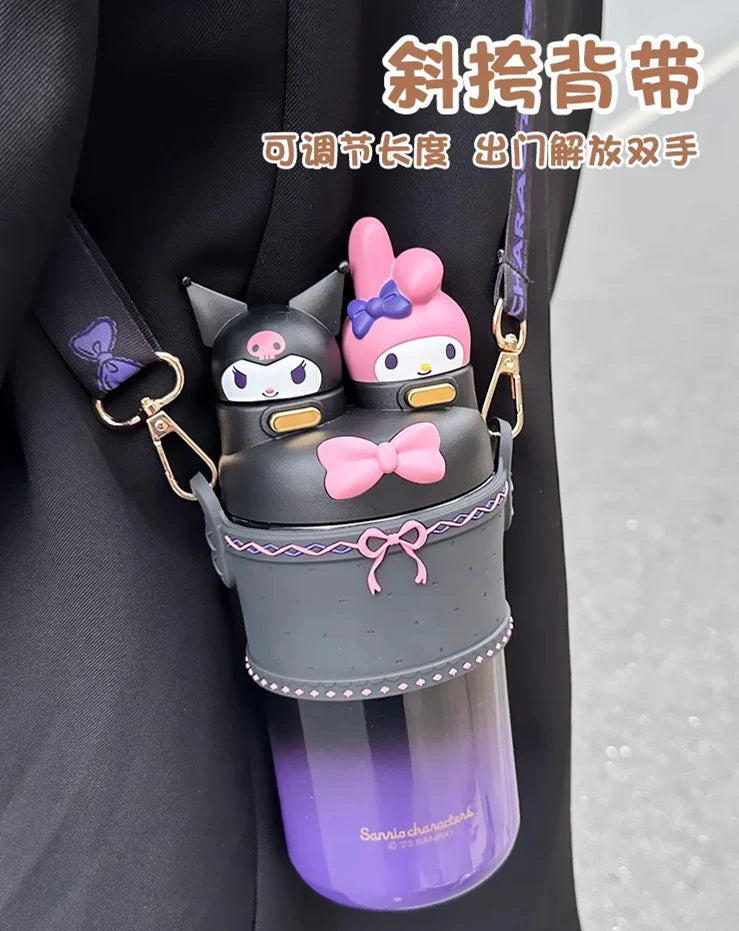 Fashion Cartoon Vacuum Water Bottle – Stylish
