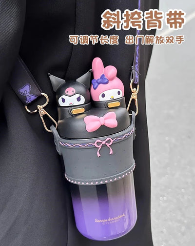 Fashion Cartoon Vacuum Water Bottle – Stylish
