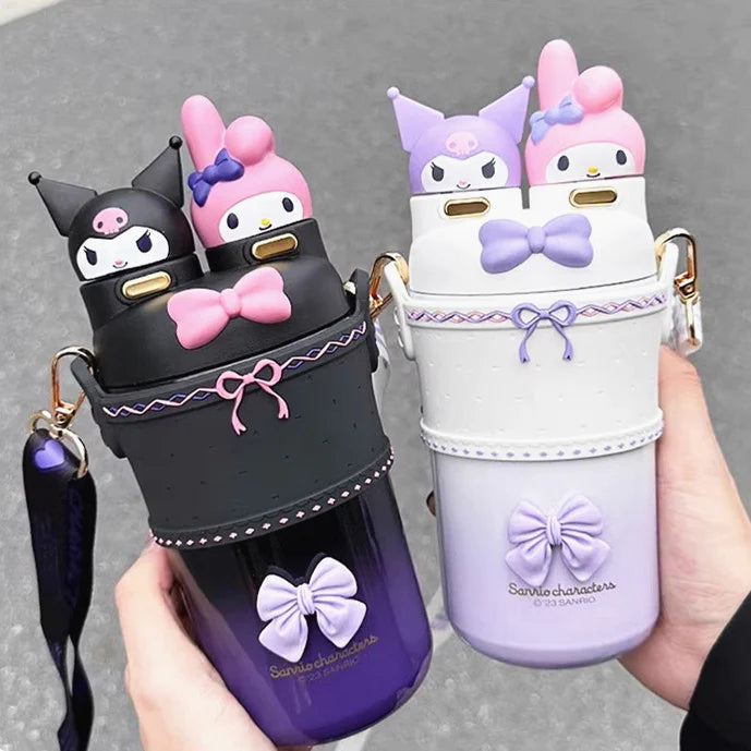 Fashion Cartoon Vacuum Water Bottle – Stylish