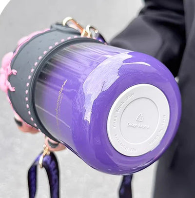 Fashion Cartoon Vacuum Water Bottle – Stylish