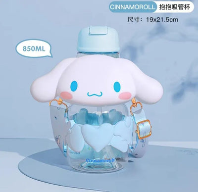 Sanrio Sippy Cup – My Melody, Kuromi, Cinnamoroll, Hello Kitty & Pochacco Themed Toddler Water Bottle!