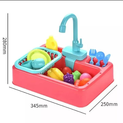 Wash Basin Kitchen Sink Toy – Interactive Pretend Play Set with Accessories for Kids!