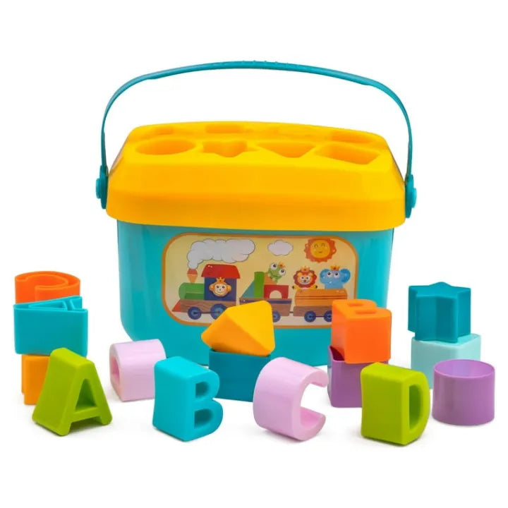 Baby Shape Sorter Toy - ABC & Shape Learning Game for Toddlers 18+ Months, Early Educational Developmental Sorting Toy