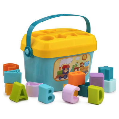Baby Shape Sorter Toy - ABC & Shape Learning Game for Toddlers 18+ Months, Early Educational Developmental Sorting Toy