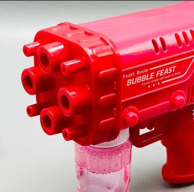 Gatling Bubble Gun – 32-Hole Automatic Bubble Machine for Outdoor Fun!