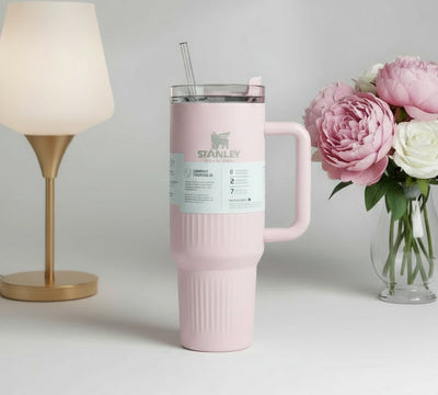 40oz Stanley Vacuum Flask Tumbler - FlowState Lid with Acrylic Straw & Leak-Proof Design