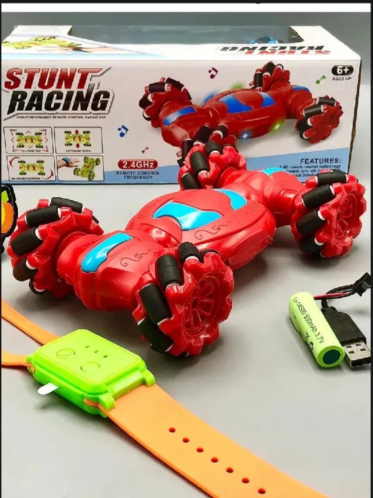 4WD RC Car Toy 2.4G Radio Remote Control Cars RC Watch Gesture Sensor Rotation Twist Stunt Drift Vehicle Toy for Children Kids