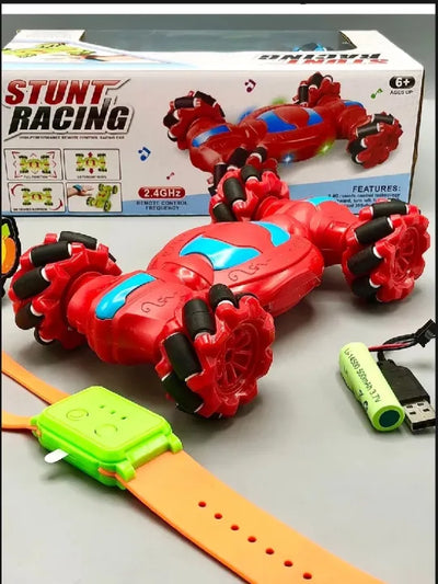 4WD RC Car Toy 2.4G Radio Remote Control Cars RC Watch Gesture Sensor Rotation Twist Stunt Drift Vehicle Toy for Children Kids