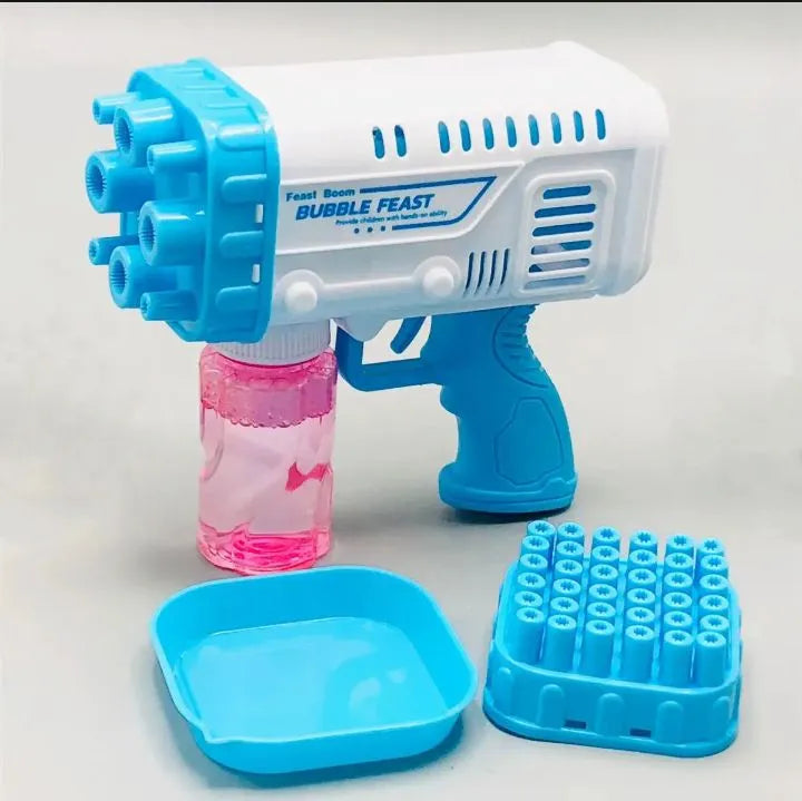 Gatling Bubble Gun – 32-Hole Automatic Bubble Machine for Outdoor Fun!