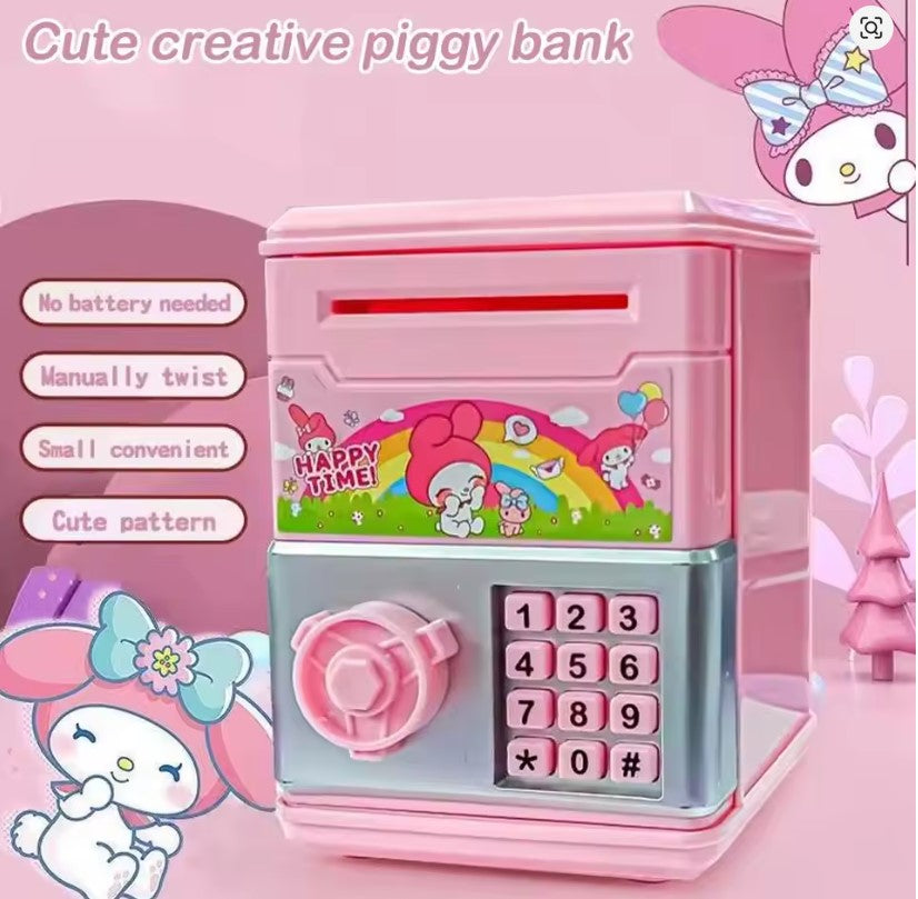Electronic Piggy Bank – Mini Safe with Code Lock & ATM Features!