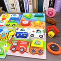 Wooden 3D Puzzle Board – Montessori Educational Toy for Toddlers!