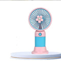 Keep Smiling Cartoon Fruit Fan – Portable Handheld Fan with Phone Holder!