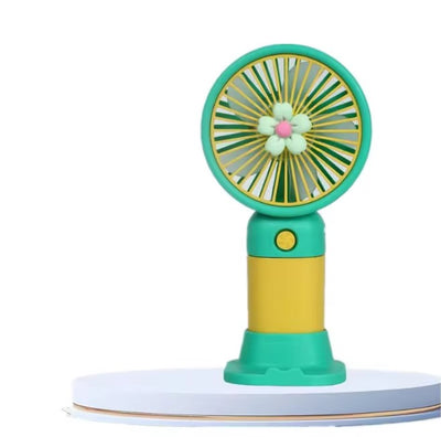 Keep Smiling Cartoon Fruit Fan – Portable Handheld Fan with Phone Holder!