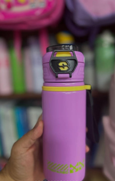 Keep Smiling 520ml Double Spout Insulated Thermal Bottle – Leakproof & Versatile!