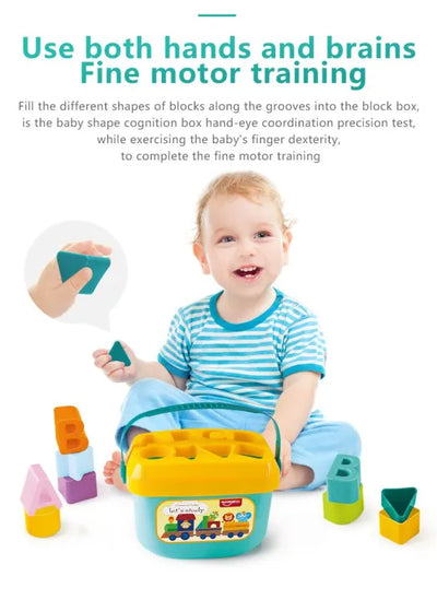 Baby Shape Sorter Toy - ABC & Shape Learning Game for Toddlers 18+ Months, Early Educational Developmental Sorting Toy