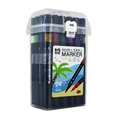Keep Smiling Artisan Sketch Markers – Double-Headed Premium Markers for Professional Art & Design!