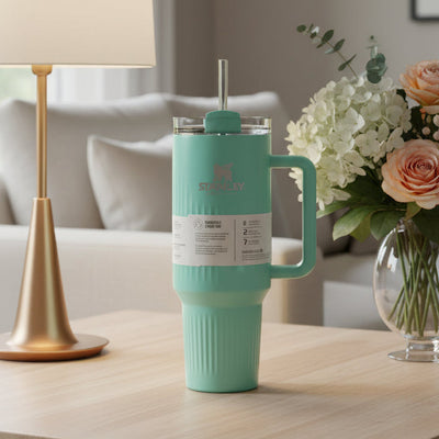 40oz Stanley Vacuum Flask Tumbler - FlowState Lid with Acrylic Straw & Leak-Proof Design
