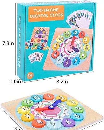 Keep Smiling Two-in-One Digital Clock – Early Educational Math Toy for Kids!