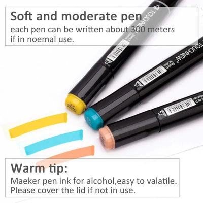 Double Tip Markers ( 2in 1 ) - Set Of 24 - 36 - 48