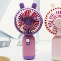 Keep Smiling Bunny Ears Mini Handheld Fan – Portable, Cute & Cool!