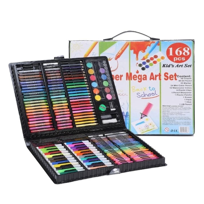 168 Pcs Pencils, Watercolors Pen Art Set