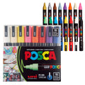 Pro Art Studio Set – 16 Count POSCA Paint Markers (Medium Point)
