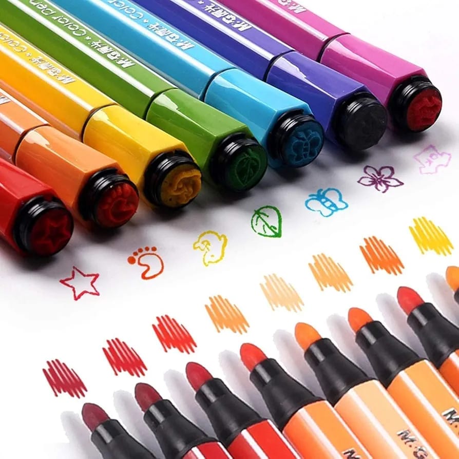 rylic Marker Set - 12PCs Multi-Surface Paint Markers for Artists & Crafters