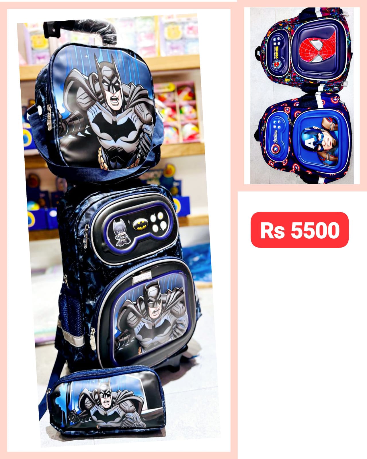 Adventure Series 3-Piece 16-Inch Trolley Bag Set – Imported High-Quality Travel Gear