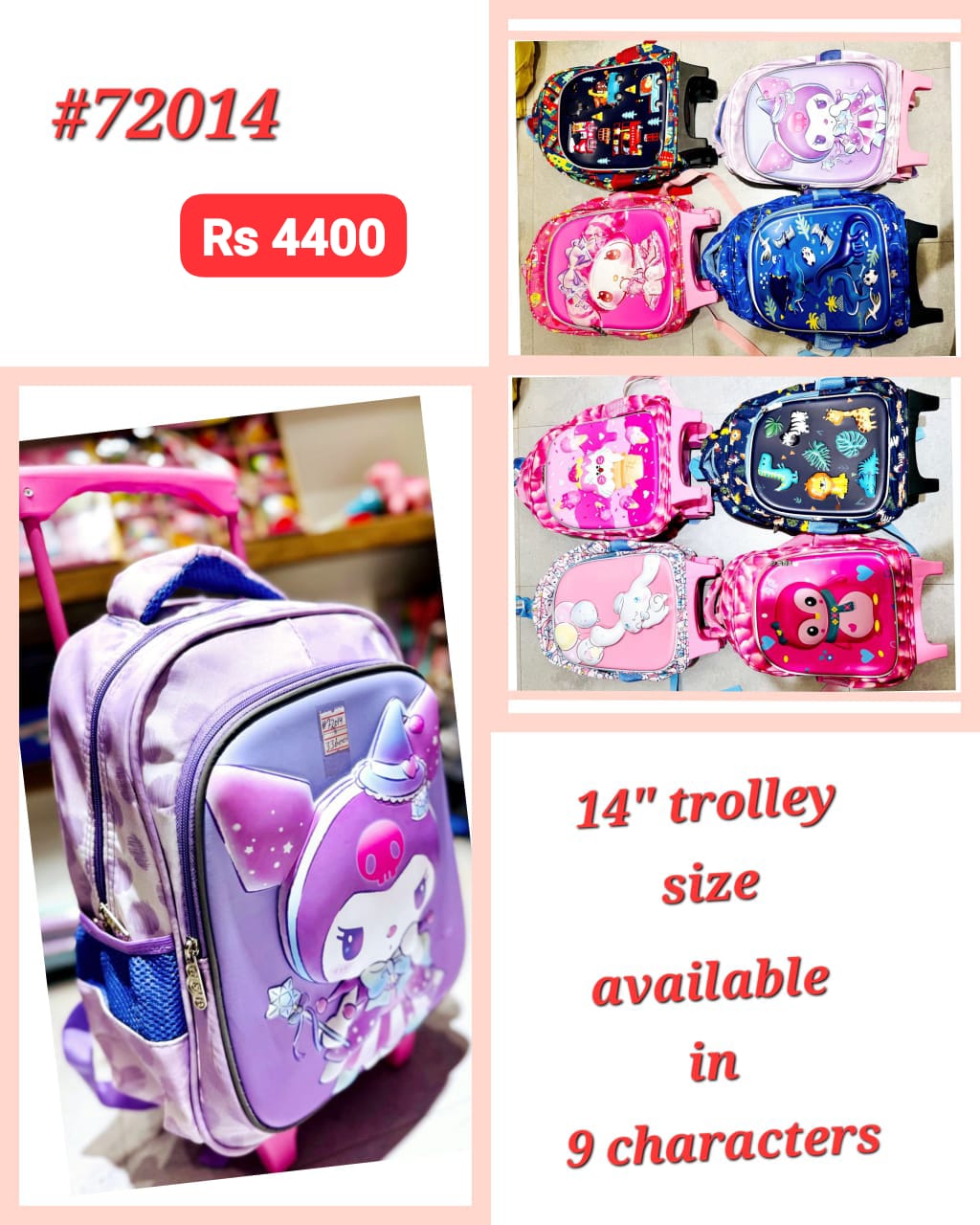 Adventure Pro Kids Trolley Bag – Premium Imported Quality for Young Travelers!