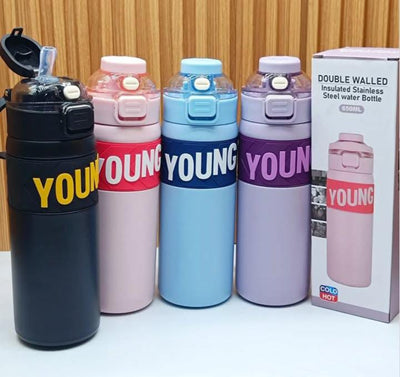 Young Explorer Steel Water Bottle – Premium Imported Hydration for Kids & Teens!