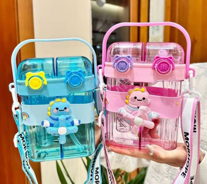 Dual-Chamber Spinner Water Bottle – Imported Premium Fun & Function!