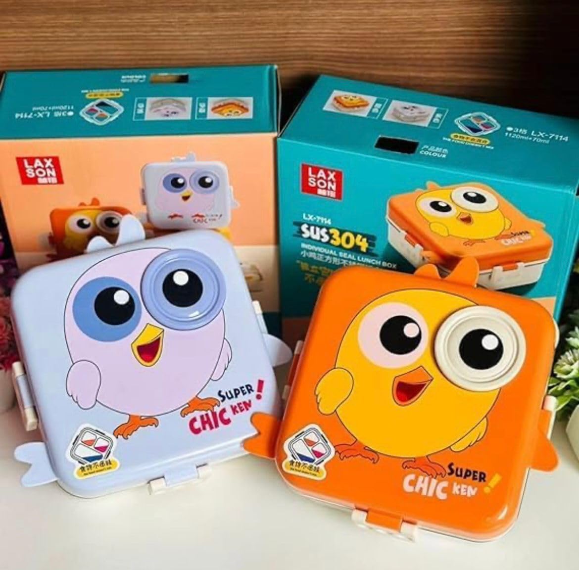 High Quality Imported 304 Stainless Steel Portion Lunch Box