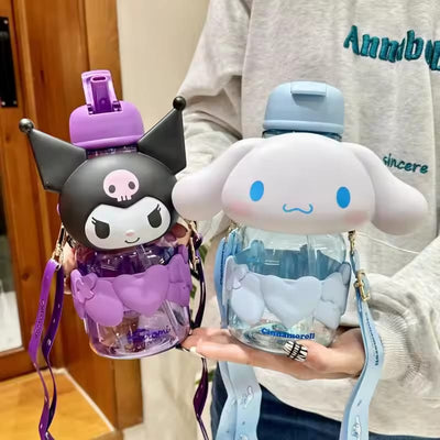Sanrio Sippy Cup – My Melody, Kuromi, Cinnamoroll, Hello Kitty & Pochacco Themed Toddler Water Bottle!