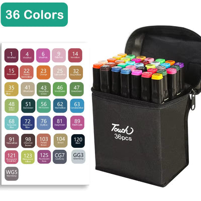 Master Artist's 24,36,48 Copic Twin Double-Headed Alcohol Ink Markers