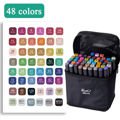 Master Artist's 24,36,48 Copic Twin Double-Headed Alcohol Ink Markers
