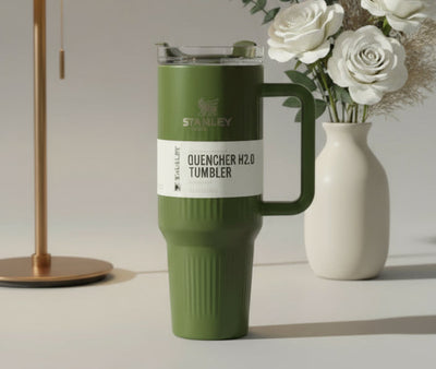 40oz Stanley Vacuum Flask Tumbler - FlowState Lid with Acrylic Straw & Leak-Proof Design