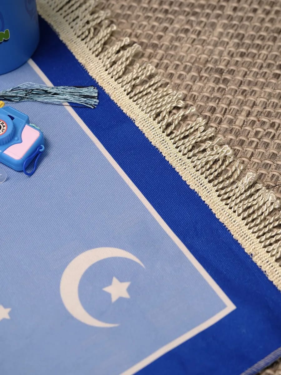Kids Islamic Prayer Gift Set (Blue & Pink) – Complete Namaz Starter Kit for Children