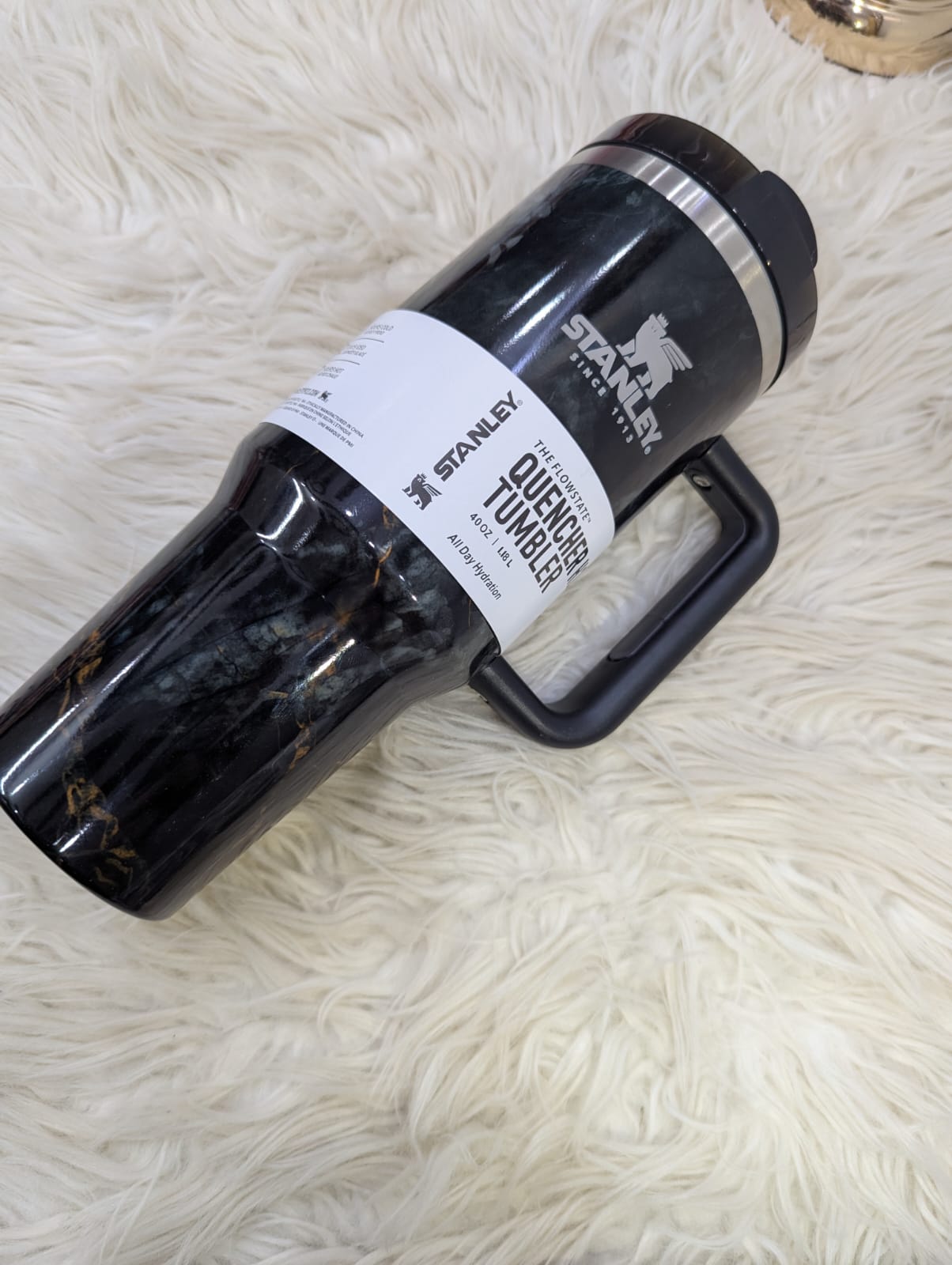 Marble Stanley Cup with Handle