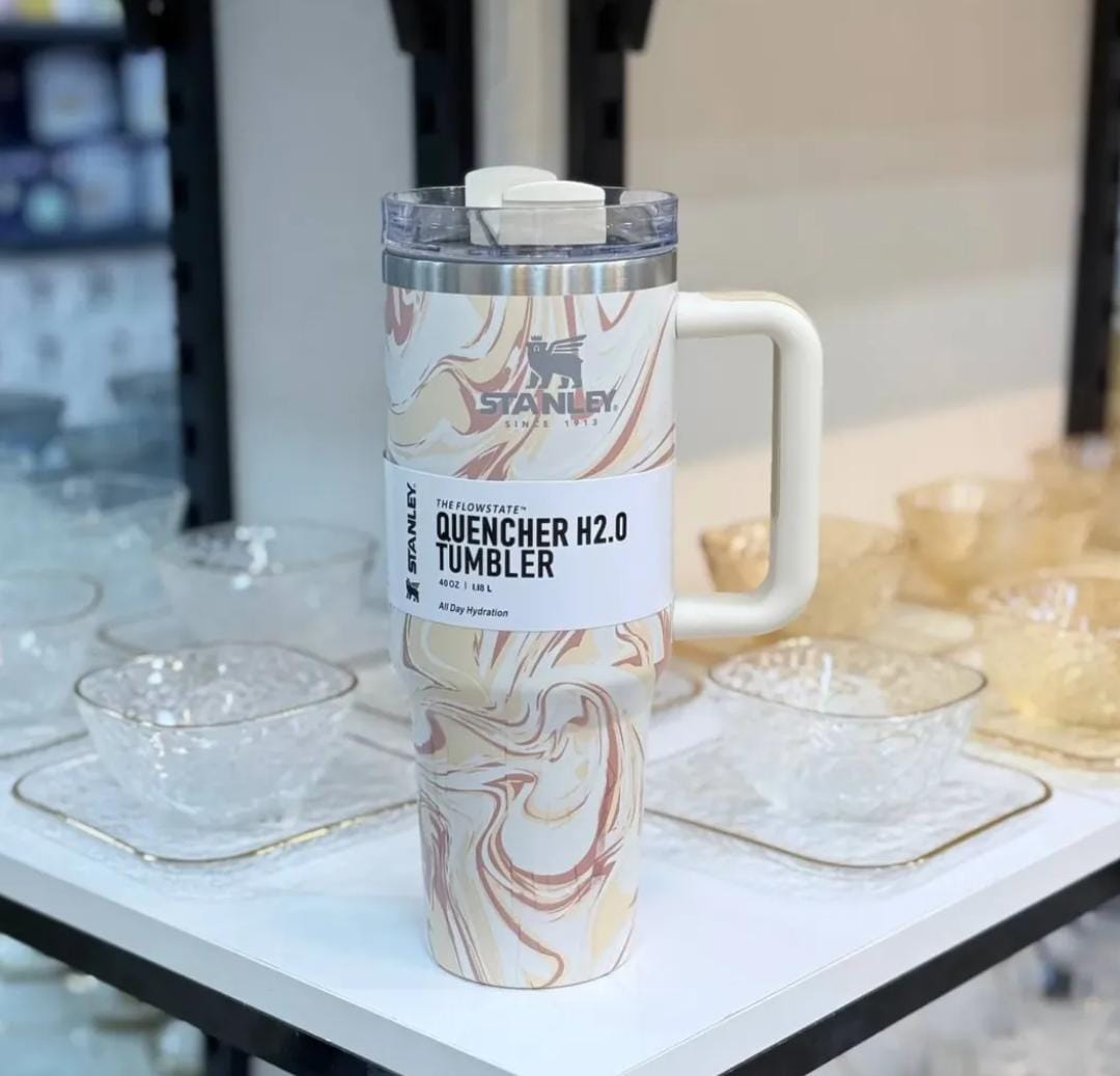 Stanley Quencher H2.0 FlowState™ Tumbler|40 Oz|Warm Serene(Premium Quality Imported)